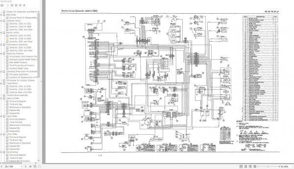 Link Belt Excavator LS 3400CII EX Schematics Operation Service Manual 4