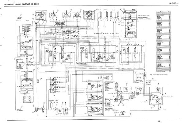 Link Belt Excavator LS 5800C EX Hydraulic Schematic 1
