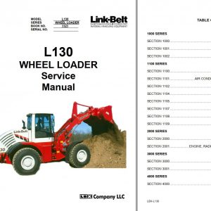 Link Belt Wheel Loader L130 Electrical Schematic Hydraulic Schematic Service Manual 1