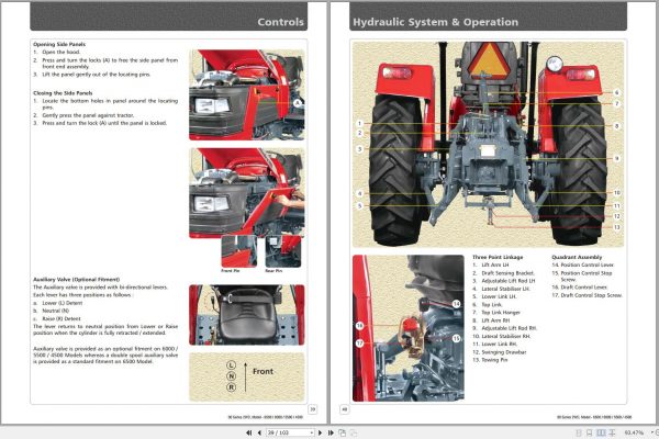 Mahindra Tractor 00 Series 2WD 4500 5500 6000 6500 Operators Manual 3
