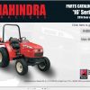 Mahindra Tractor 16 Series 2816 Gear HST Parts Catalogue 1