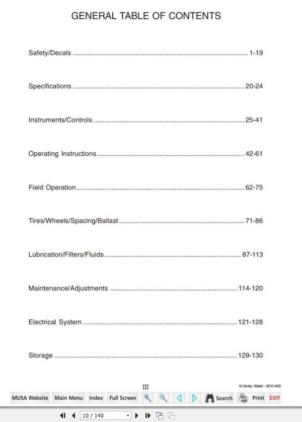 Mahindra Tractor 16 Series 2816 Gear Operators Manual 2