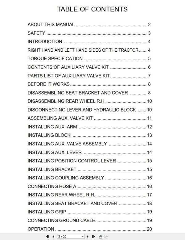 Mahindra Tractor 16 Series 3016 3616 Operators Manual 011007 12150952000 2