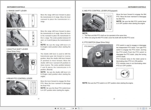 Mahindra Tractor 1626 Shuttle HST Operators Manual 99610 62110 2017 3
