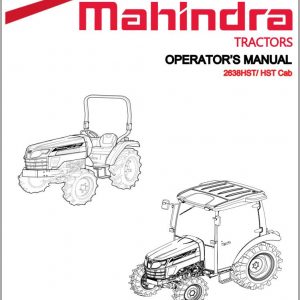 Mahindra Tractor 2638 HST Cab Operators Manual 1133 940 001 0 2017 1