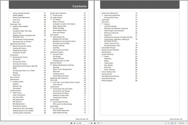 Mahindra Tractor 30 Series 4WD 4530 Operators Manual 2