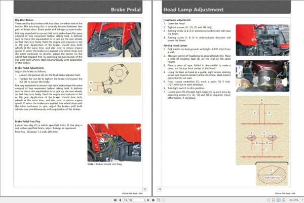 Mahindra Tractor 30 Series 4WD 4530 Operators Manual 3