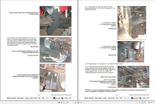 Mahindra Tractor 35 Series 3535 4035 Operators Manual Parts Catalogue Installation Instructions 2008 3