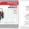 Mahindra Tractor 35 Series 3540 3550 HST Operators Manual 1