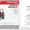 Mahindra Tractor 35 Series 3540 3550 PST Operators Manual 1