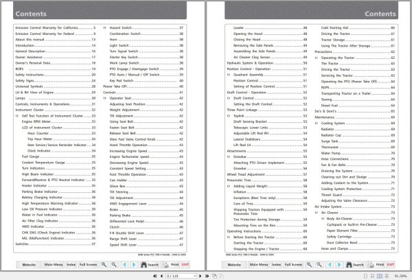 Mahindra Tractor 3600 Series 3640 3650 PST mCRD Operators Manual 2