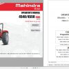 Mahindra Tractor 4540 4550 4WD Operators Manual 1