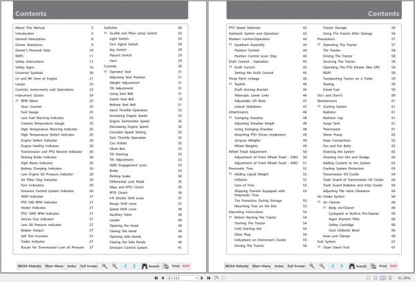 Mahindra Tractor 60 Series 8560 2WD 4WD Operators Manual 2
