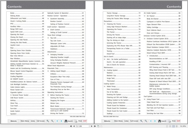 Mahindra Tractor 7095 4WD Cabin Operators Manual 2