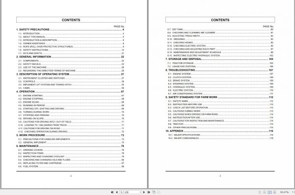 Mahindra Tractor 9110 9125 P S Operators Manual 2