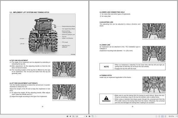 Mahindra Tractor 9110 9125 P S Operators Manual 3