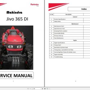 Mahindra Tractor Jivo 365 DI Service Manual 1