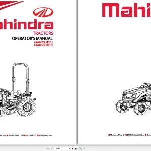 Mahindra Tractor eMax 22 25 HST s Operators Manual 1120 912 002 0 2016 1