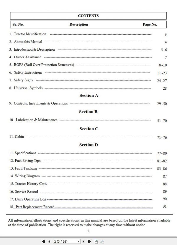 Mahindra Tractor eMax 22L Gear 180709 Operators Manual 1153 912 002 1 2017 2