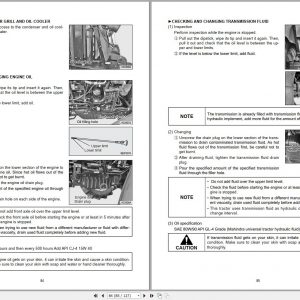 Mahindra Tractor m105 XL P XL S Operators Manual 3