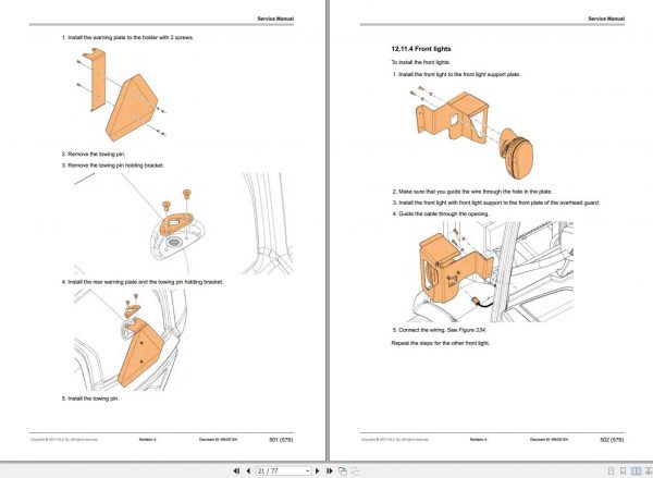 Mitsubishi Forklift MCFE FB50CN Service Manual 2021 3