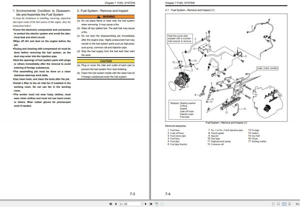 Mitsubishi Forklift MCFE FD50CN3 Service Manual 2020 2