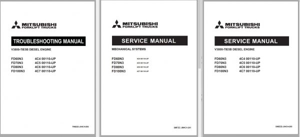Mitsubishi Forklift MCFE FD70N3 Service Manual 2021 1