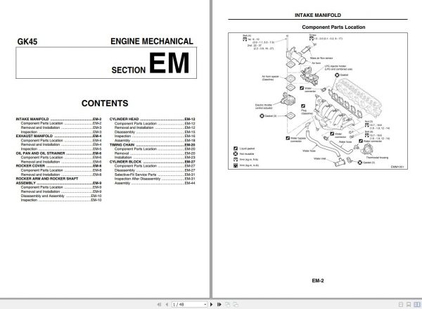 Mitsubishi Forklift MCFE FG45N3 Service Manual 2020 2
