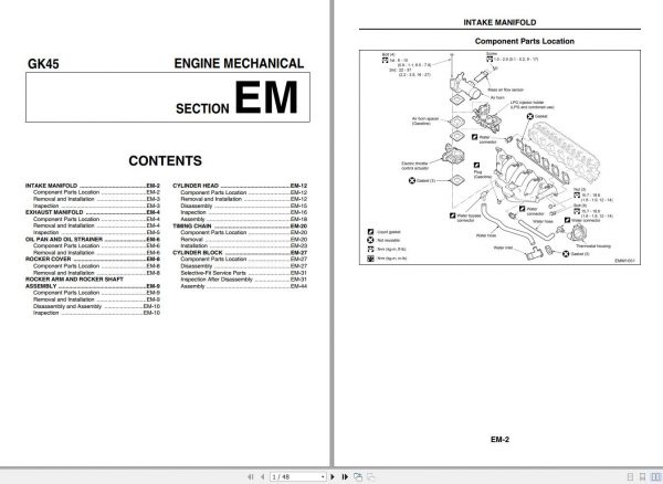Mitsubishi Forklift MCFE FG50N3 Service Manual 2020 2
