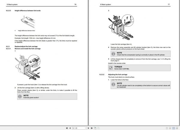 Mitsubishi Forklift MCFE PBF25N3R Service Manual 2021 4