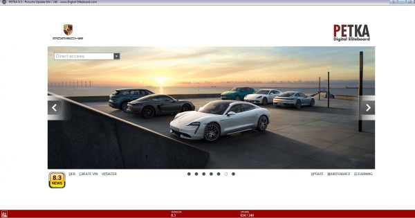 PETKA 8.3 Volkswagen Seat Skoda Audi Commercial Vehicles Porsche 10.2021 Spare Parts Catalog DVD 6