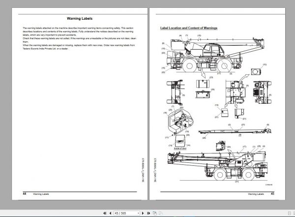 Tadano Mobile Crane 6.02 GB PDF DVD Updated 11.2021 Operator Maintenance Manual 13