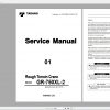 Tadano Mobile Crane GR 750XL 2 Service Parts Catalog Operator Manual Maintenance Manual and Circuit Diagrams 4