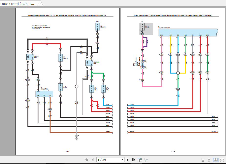 Toyota Hilux 2017 Electrical Wiring Diagram