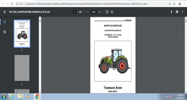 WebTIC ES US CLAAS WebTIC Offline ES US 11.2021 Operator Manual Repair Manual Service Documentation DVD 5