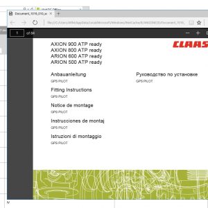 WebTIC KO Korean CLAAS WebTIC Offline KO 11.2021 Operator Manual Repair Manual Service Documentation DVD 3