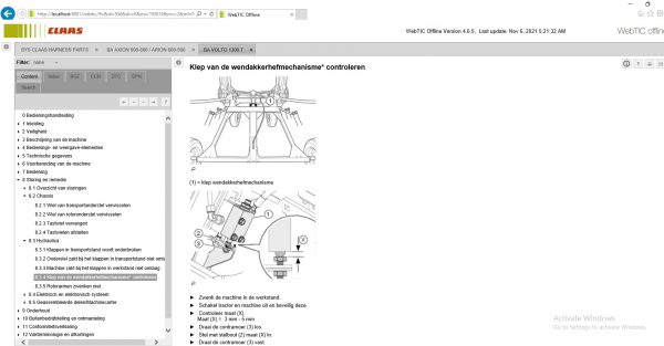 WebTIC NL Netherlands CLAAS WebTIC Offline NL 11.2021 Operator Manual Repair Manual Service Documentation DVD 6ccce8a44aca8ca9f
