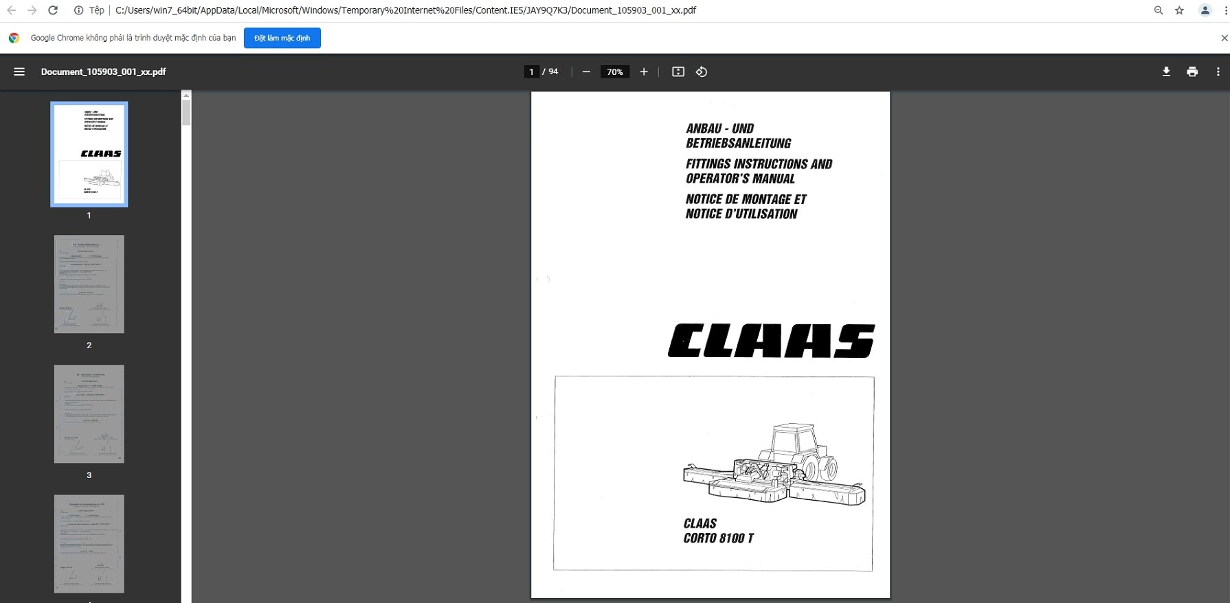 WebTIC ZH CLAAS WebTIC Offline ZH China 11.2021 Operator Manual Repair Manual Service Documentation DVD 4