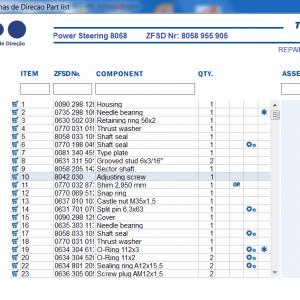 ZF Automotive Steering Systems 11.2021 Parts Catalog 7