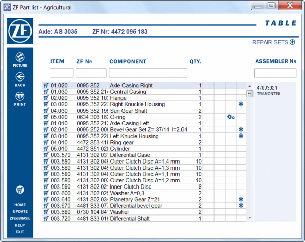 ZF Part List Agricultural 11.2021 6