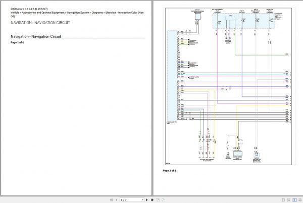 Acura ILX L4 2.4L K24V7 Electrical Diagram 2020 3