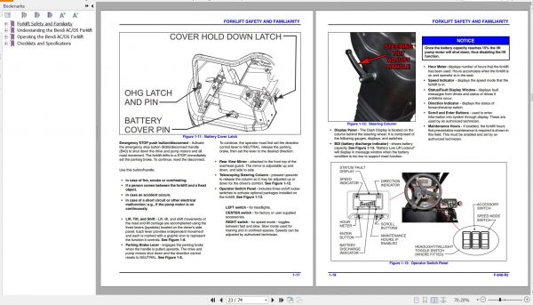 Bendi Forklift AC DS Operators Manual F 648 R2 2