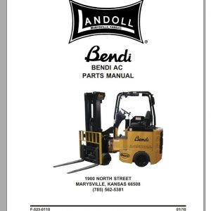 Bendi Forklift AC Parts Manual F 523 0110 1
