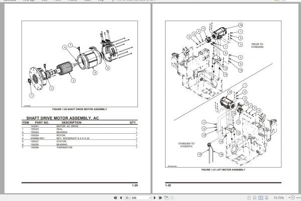 Bendi Forklift AC Parts Manual F 523 0110 2