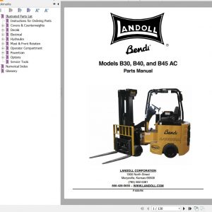 Bendi Forklift AC Parts Manual F 523 R4 2 1