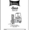 Bendi Forklift B325 Operators Manual Parts Manual 1
