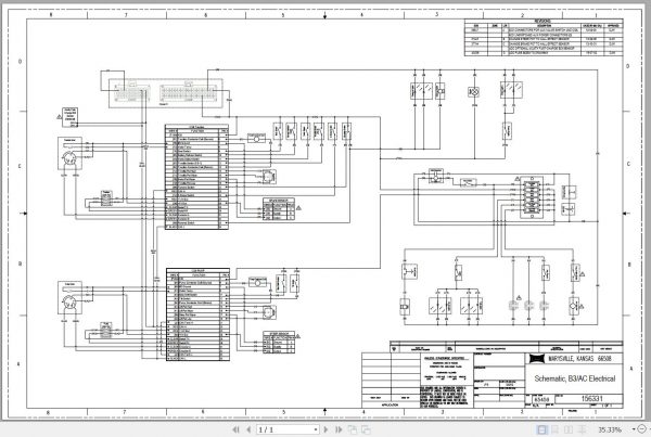 Bendi Forklift B330 AC DS SERIES 4 Electrical Schematic Operators Parts Maintenance Manual 3