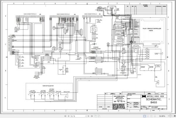 Bendi Forklift B40I3 Electrical Schematic Operators Parts Maintenance Manual 3