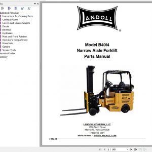 Bendi Forklift B40I4 Schematic Operators Parts Maintenance Manual 1 1