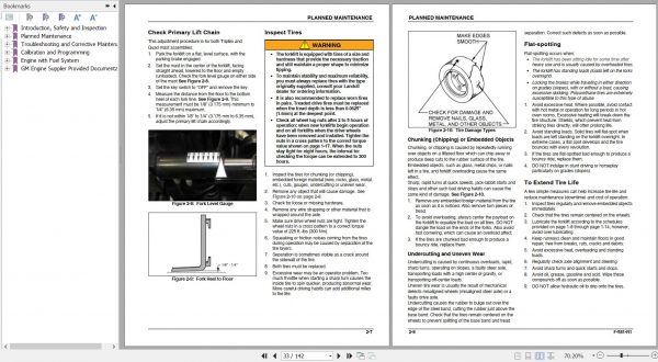Bendi Forklift B40I4 Schematic Operators Parts Maintenance Manual 2 1